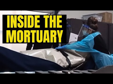 The deceased arrives at the mortuary