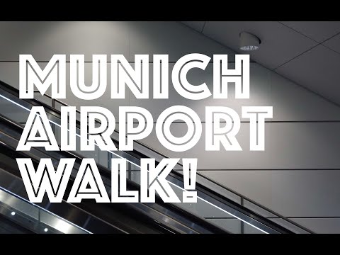 4K Airport Tour : Munich Airport Terminal 2 Virtual Tour ASMR Flughafen München Germany Deutschland