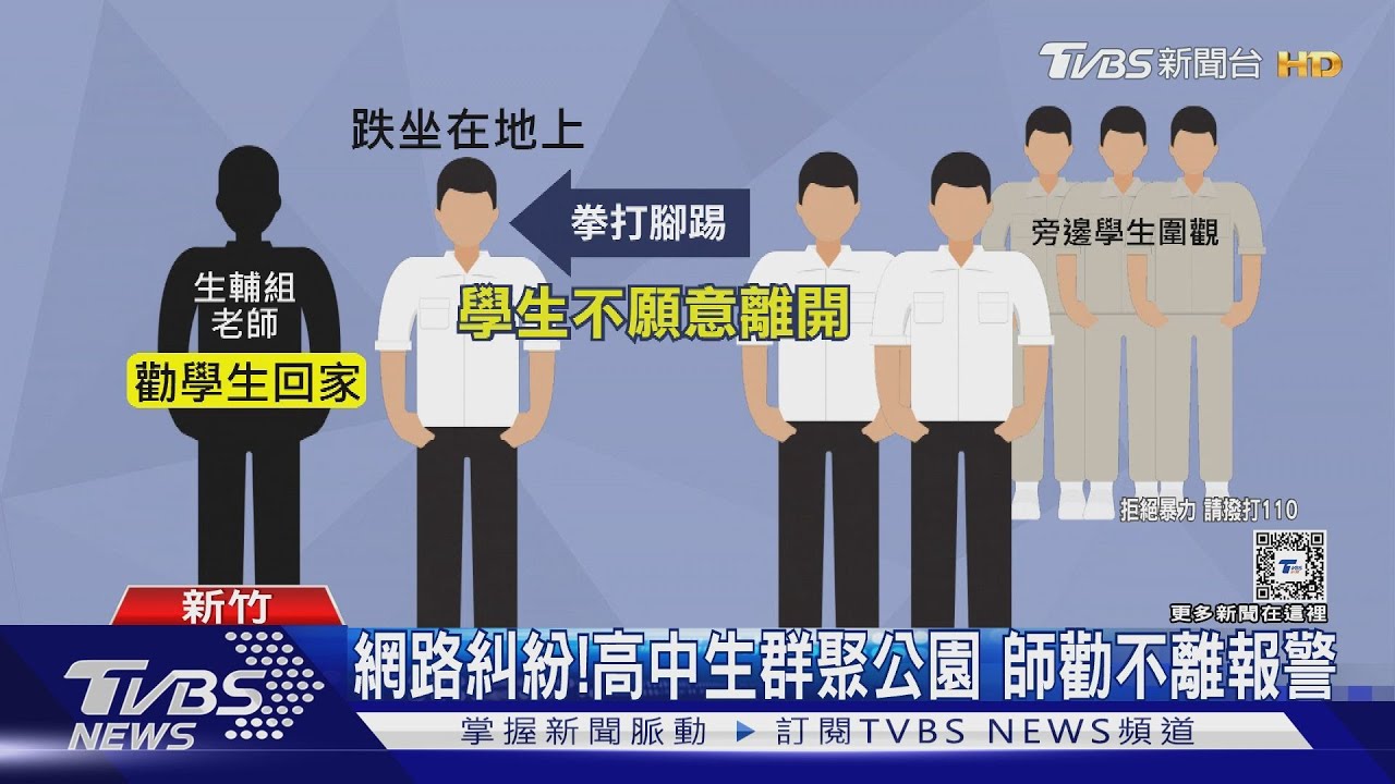 高中生約公園「喬事情」　男學生跌坐遭毆打