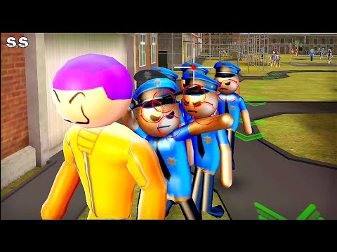 Stickman Incredible Monster #19, Giant (The Joker)level 10 - 13, Android Games (Superhero Simulator)