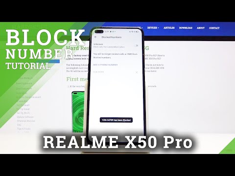 How to Add Number to Blacklist in Realme X50 Pro- Block Numbers / Text