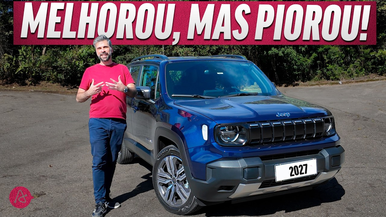 JEEP RENEGADE LONGITUDE 2027: MHEV FAZ DIFERENÇA? E O ACABAMENTO, POR QUE PIOROU?
