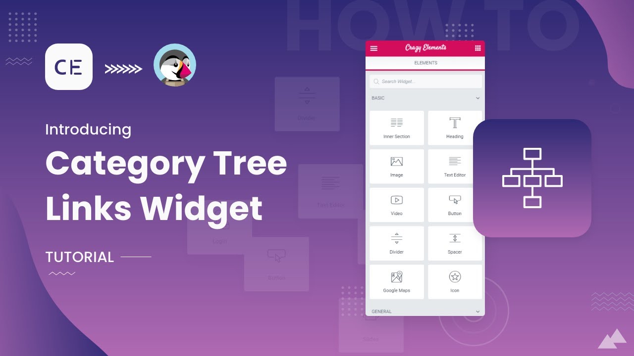 How to Use Category Tree links Widget Using Crazy Elements | PrestaShop | Elementor Page Builder