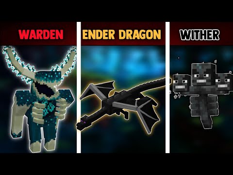 Unbelievable Battle: Warden vs Wither vs Ender Dragon