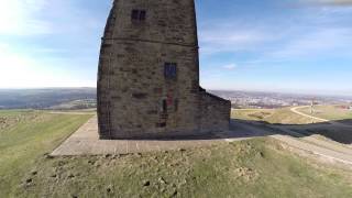 preview picture of video 'CASTLE HILL Huddersfield. UK - 10 MAR 2014 GOPR0129'