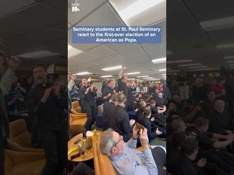 Super Bowl or Conclave? Watch these young priests react to the election of the first American Pope.