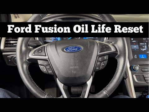 How To Reset 2017 - 2020 Ford Fusion Oil Life Light - Change Engine Oil Soon - Oil Change Required