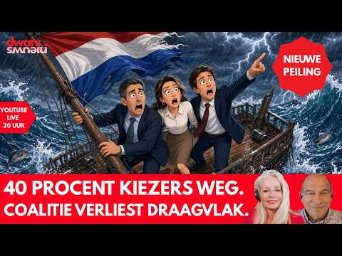 *Nieuwe Peiling* Coalitie verliest draagvlak: 40% kiezers weg #DDDP