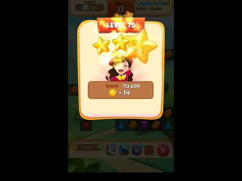Jewel Match King Level 75 - Walkthrough ( No Booster )