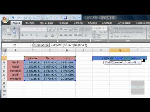 comment appliquer une formule a toute une colonne dans excel