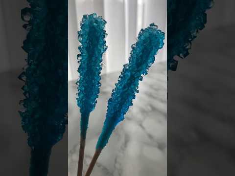 Making Blue Crystal Rock Candy! 🍬😋#yummy #homemade #candy #breakingbad #recipe #shorts