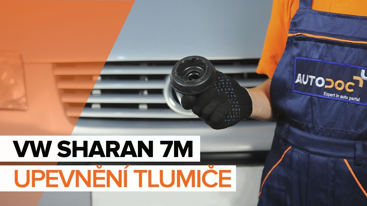 Jak vyměnit přední uložení tlumiče na VW Sharan 1 – návod k výměně