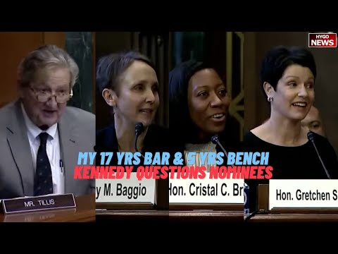 Nominee: my 17 years bar & 5 years on bench, I have not had occasion ... Kennedy questions Nominees