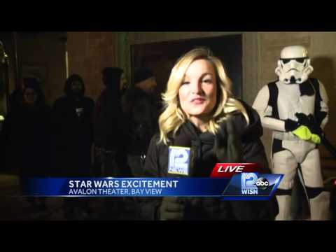People line up for 'Star Wars: The Force Awakens'