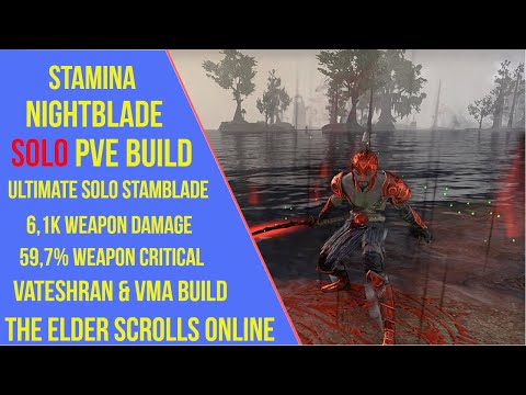 ESO Stamina Nightblade Solo PVE Build - High Isle - Vateshran & VMA Build
