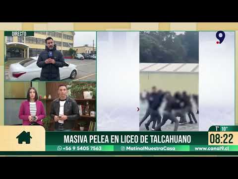 Violenta pelea en liceo de Talcahuano involucró a más de 15 estudiantes