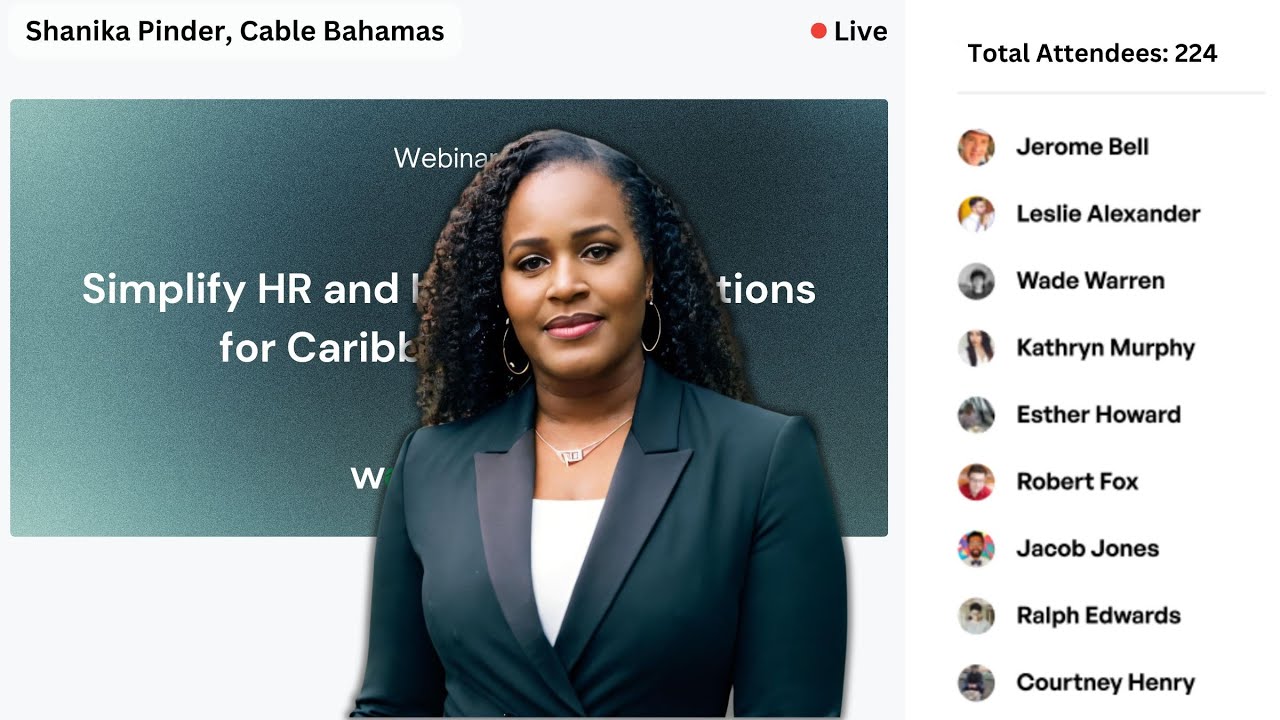 Caribbean Webinar: People Management Made Simple, Shanika Pinder, Cable Bahamas