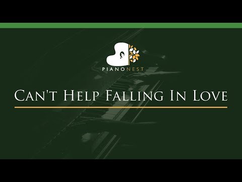 Can't Help Falling In Love - LOWER Key (Piano Karaoke / Sing Along)