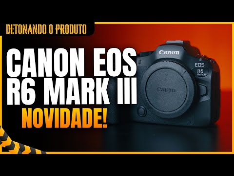 Câmera Canon EOS R6 Mark III Mirrorless (corpo) - Detona Shop