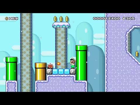 [SDW2] 5-1 Slippery Start by c0ld - Super Mario Maker 2 - No Commentary 1by 1bz