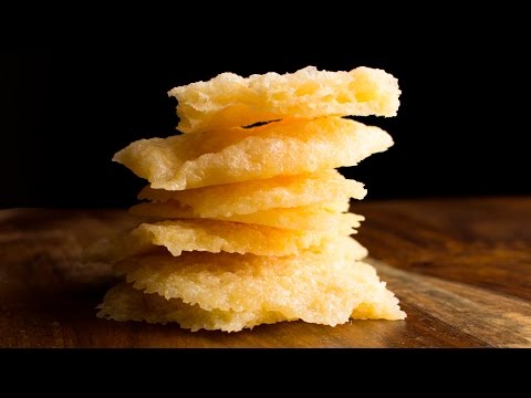 30 second Parmesan Cheese Crisp