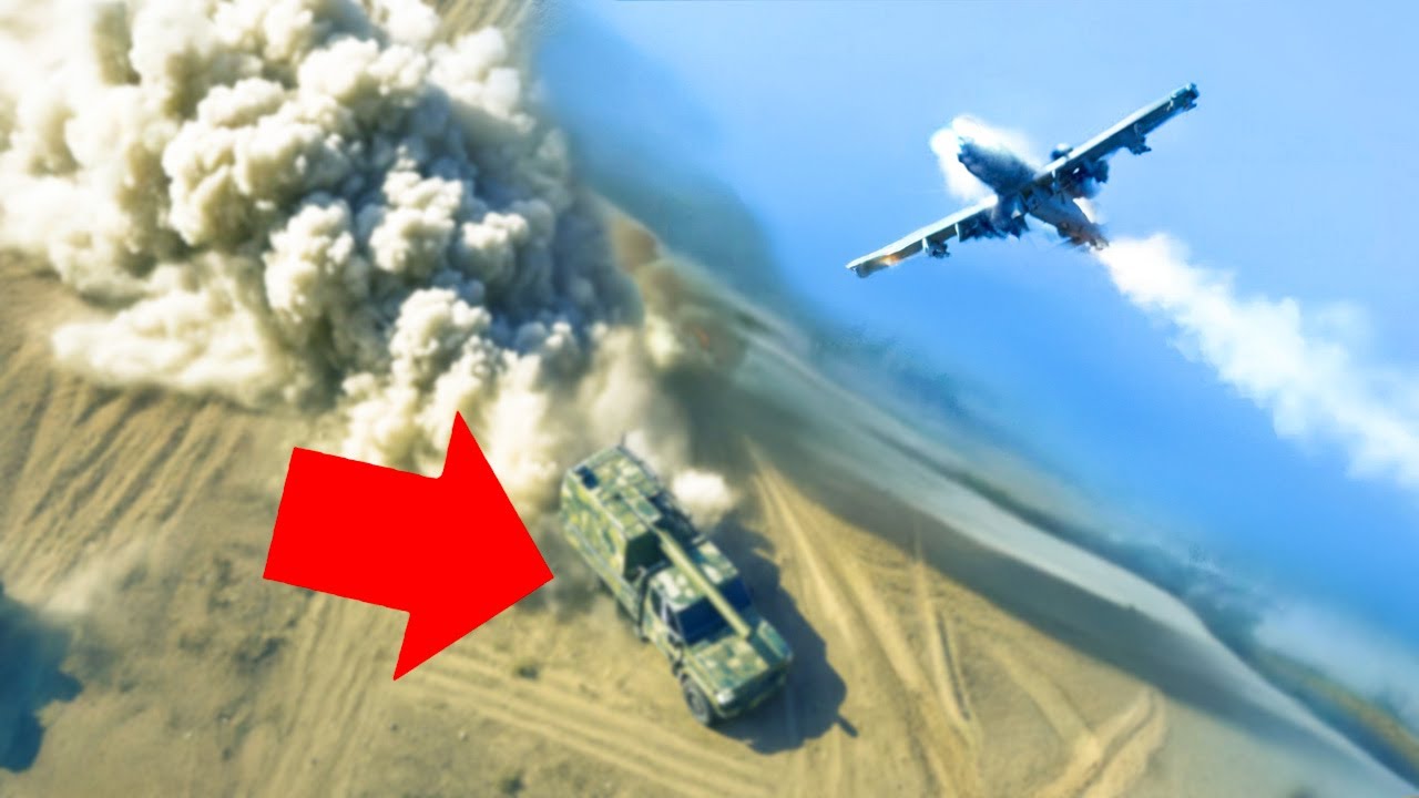 A‑10 Warthog in Action - GAU-8 Shreds Houthi Launcher in Seconds
