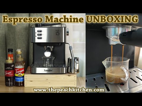 Sonifer Espresso Machine Unboxing | The Peach Kitchen Home Cafe