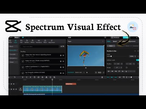 How to add audio spectrum in CapCut (Sound Glow)