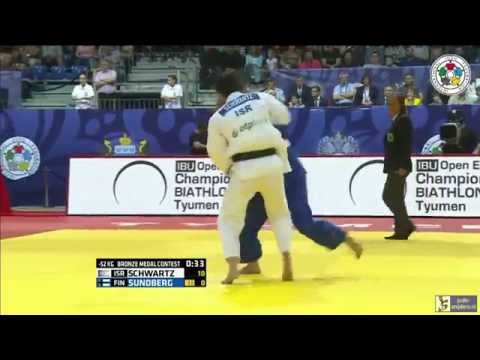 Judo 2015 Grand Slam Tyumen: Schwartz (ISR) - Sundberg (FIN) [-52kg] bronze