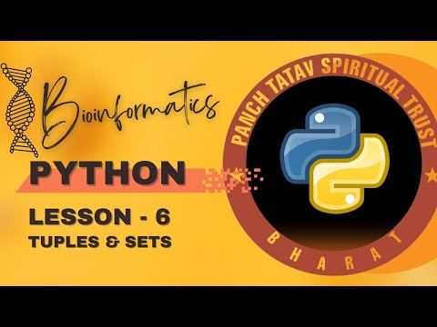 Python For Bioinformatics Lesson 6 Tuples Sets In Python