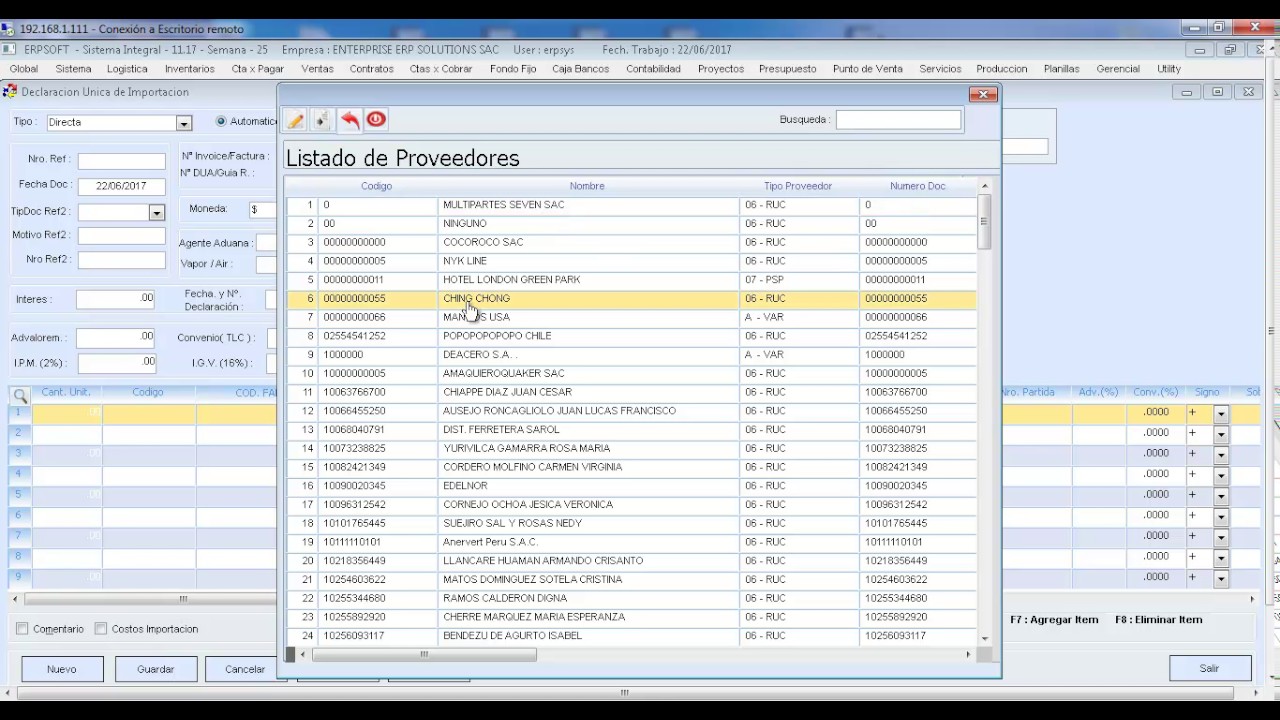 IMPORTACIONES - DECLARACIÓN ÚNICA DE IMPORTACIÓN