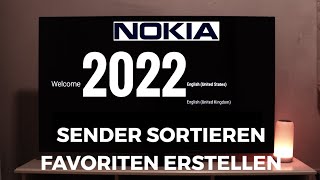 Nokia ANDROID TV 2022 Sender sortieren /Favoriten erstellen