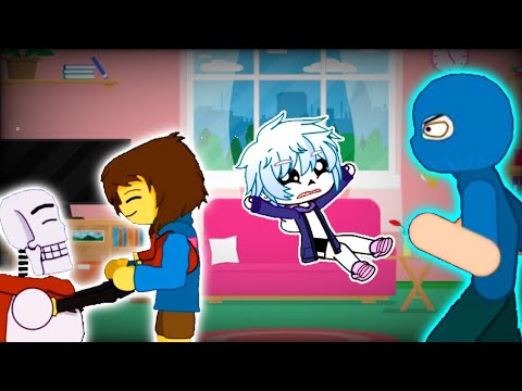 Undertale reacts to Papyrus VS Bandits HD Remake (POSTPONED)