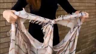 Clothing Cove University: How To Turn A Long Scarf Into Vest