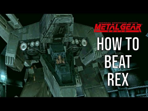 How to beat Rex in Metal Gear Solid (MGS Metal Gear Rex fight)