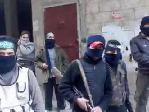 انتشار عناصر كتيبة أم المؤمنين عائشة وكتيبة أسامة بن زيد في بلدة عقربا في ريف دمشق