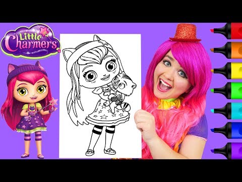 Coloring Little Charmers Hazel Charming Coloring Page Prismacolor Markers | KiMMi THE CLOWN Video