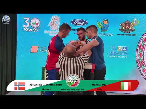 Hartman-Thim Johannes vs Mei Mattia | Up to 85 kg | XLVI WORLD ARMWRESTLING CHAMPIONSHIP | 2025