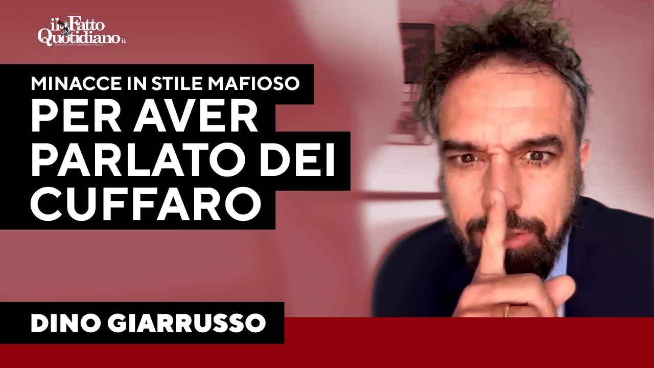 Dino Giarrusso: "Minacce in stile mafioso per aver parlato dei Cuffaro". Ecco la video denuncia