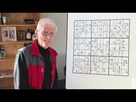 Sudoku Tutorial # 91 part 2.  YOU TRY IT, I TRY IT  (A difficult puzzle)