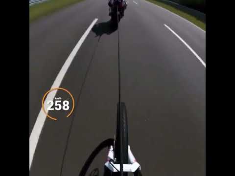 Bicycle On 272km/h with heavy bike!  😳❤