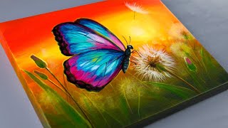 Butterfly Painting for Beginners | Easy & Beautiful Step-by-Step Tutorial