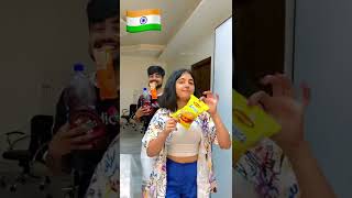 Food Vloggers in America🇺🇸 vs India 🇮🇳😂 @Chahat Anand #shorts #ytshorts #priyalkukreja