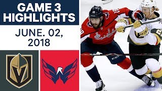 NHL Highlights | Golden Knights vs Capitals, Game 3 - June 2, 2018