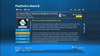 How To Get Full Games From The Playstation Store For Free!!