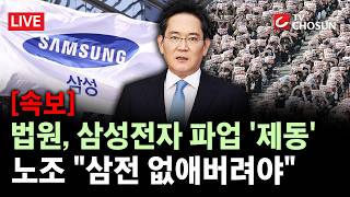 [속보] 法, 삼성전자 가처분 신청 일부 인용···"노조 위반 시 1일 1억 보상" [무조건 간다 LIVE]