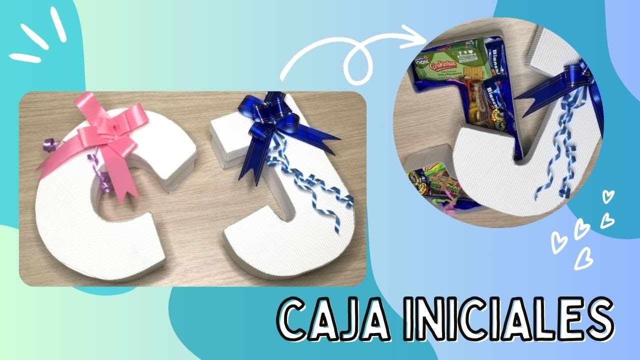 DIY| CAJAS DULCERAS EN FORMA DE INICIAL DE TU NOVI@ | REGALO PARA TU NOVI@😍 | SAN VALENTÍN 🎁
