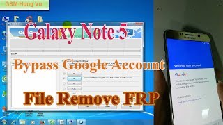 Reset-bypass Google account Galaxy Note 5 N9208C by Odin ok.