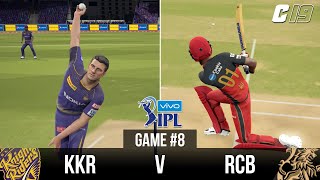 CRICKET 19 | IPL 2020 | KKR vs RCB (GAME #8)