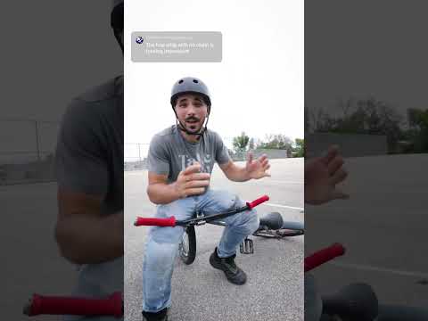 How to do BMX tricks with no chain.